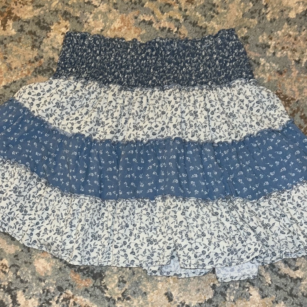 AE Ruffle, patchwork skirt